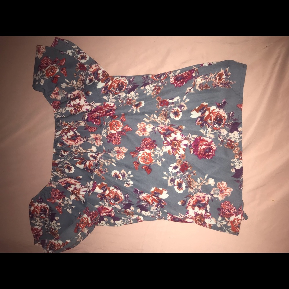 Floral Off the Shoulder Shirt